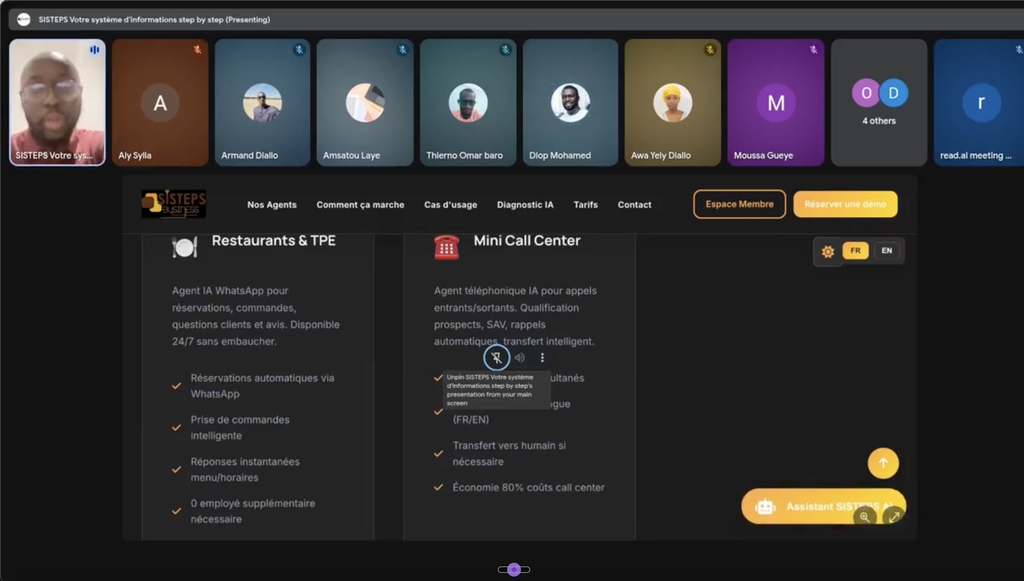 Aperçu du webinaire SISTEPS